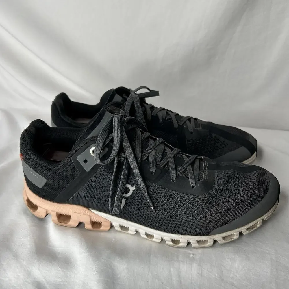 On Cloudflow Women’s Running Shoe Size 8.5 Rock/ Rose Gray Pink
